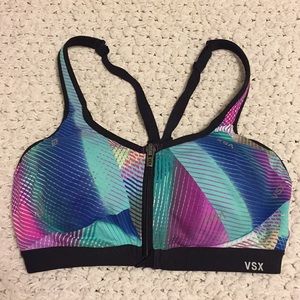 34C VSX Supportive Front Zip Sports Bra